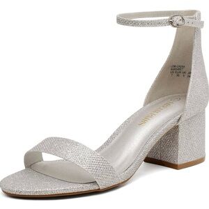 Dream Pairs Low-Chunk Low Heel Pump Sandal